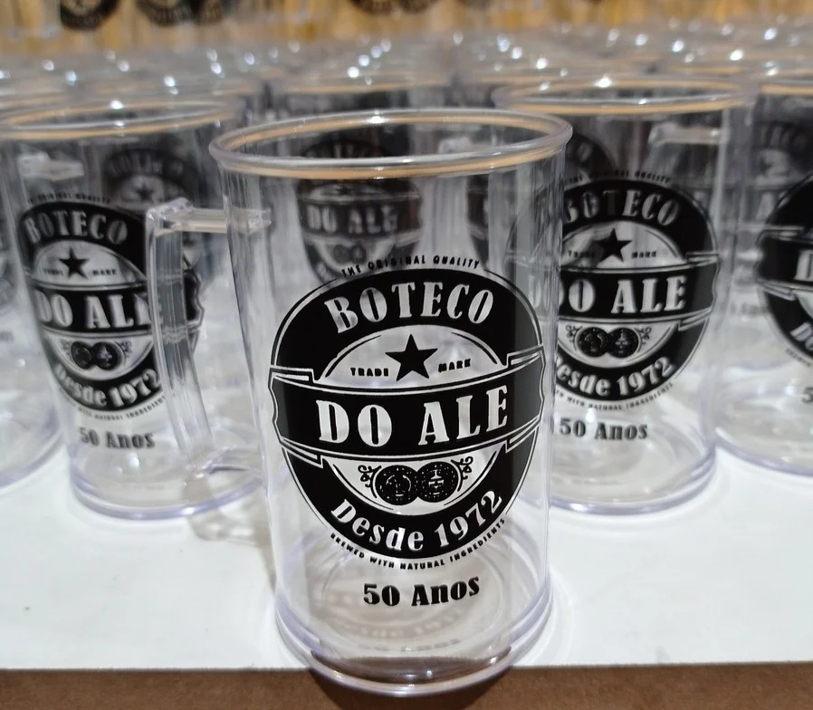 Kit 100 uni Canecas chopp 300ml Personalizadas