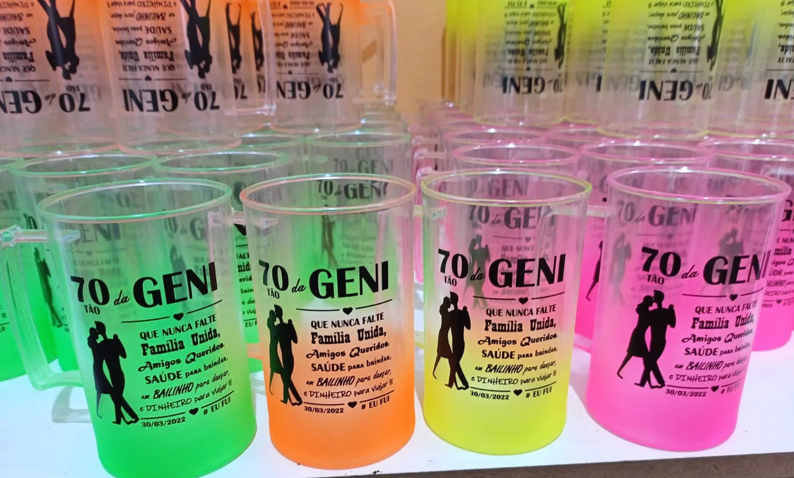 Kit 100 uni Canecas chopp 300ml DEGRADE Personalizadas - Imagem 2