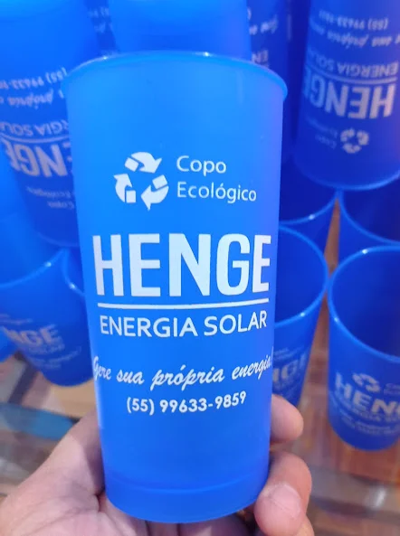 Kit 100 uni Copos Ecologico 400ml Personalizados