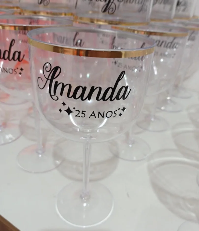 Kit 50 uni Taças de Gin 450ml c/ Borda Personalizadas - Imagem 2