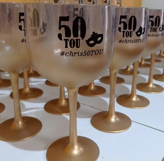 Kit 50 uni Taças de Gin DEGRADE 580ml Personalizadas - Imagem 2