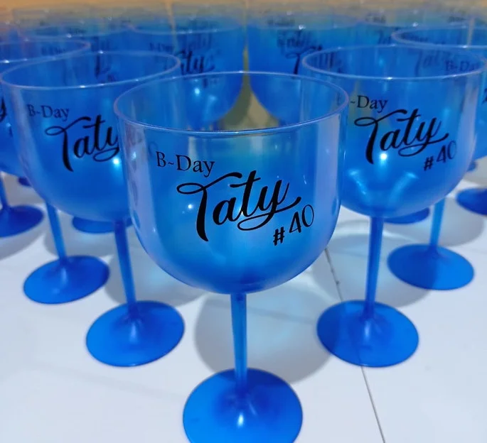 Kit 50 uni Taças de Gin DEGRADE 580ml Personalizadas
