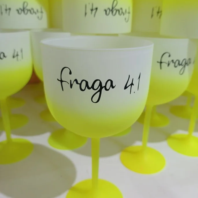 Kit 50 uni Taças de Gin DEGRADE JATEADO 580ml Personalizadas - Imagem 2