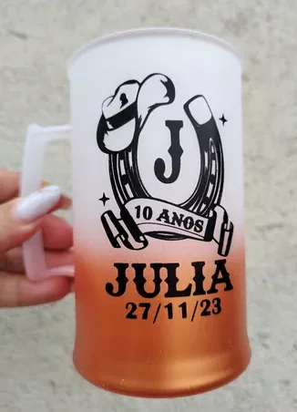 Kit 100 uni Canecas chopp 430ml DEGRADE JATEADO Personalizadas - Imagem 2
