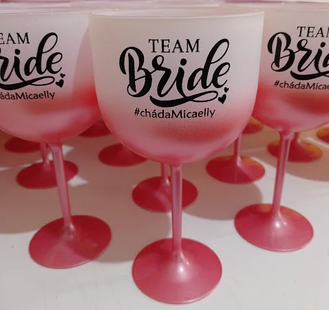 Kit 50 uni Taças de Gin DEGRADE JATEADO 450ml Personalizadas