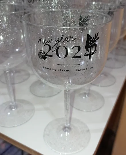 Kit 50 uni Taças de Gin 580ml c/ Glitter Personalizadas
