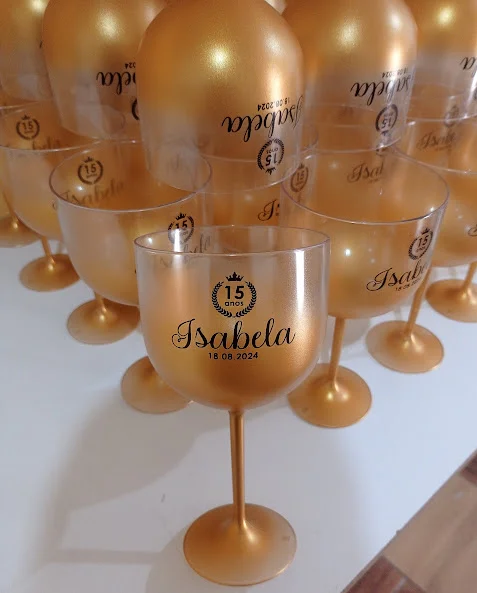 Kit 50 uni Taças de Gin DEGRADE 450ml Personalizadas
