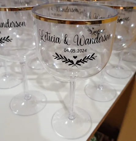 Kit 50 uni Taças de Gin c/ Borda 580ml Personalizadas