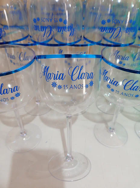 Kit 50 uni Taças de Gin 450ml c/ Borda Personalizadas