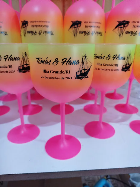 Kit 50 uni Taças de Gin 580ml DEGRADE TRICOLOR Personalizadas - Imagem 2