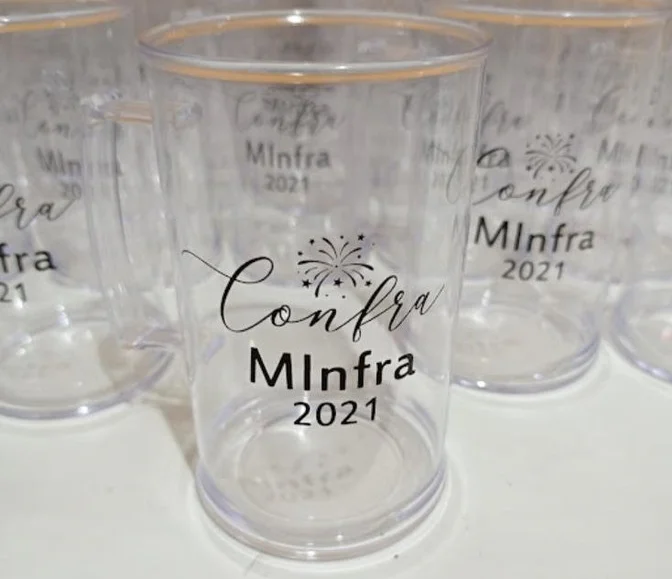 Kit 50 uni Canecas de Chopp 300ml Personalizadas